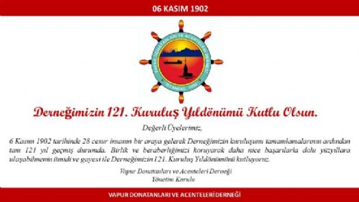 DERNEĞİMİZİN 121. KURULUŞ YILDÖNÜMÜ KUTLU OLSUN